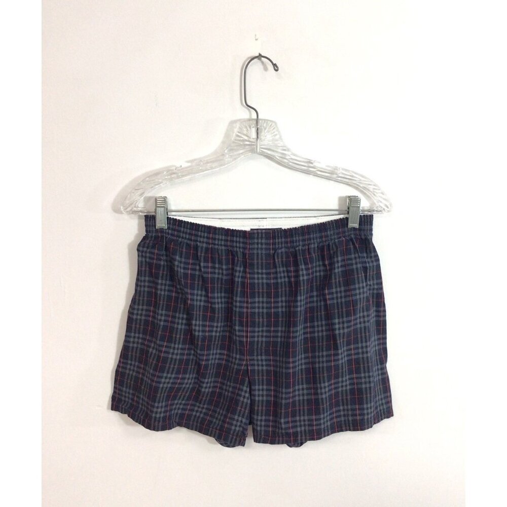 Burberry Blue Nova Check Boxer Shorts Mens Small